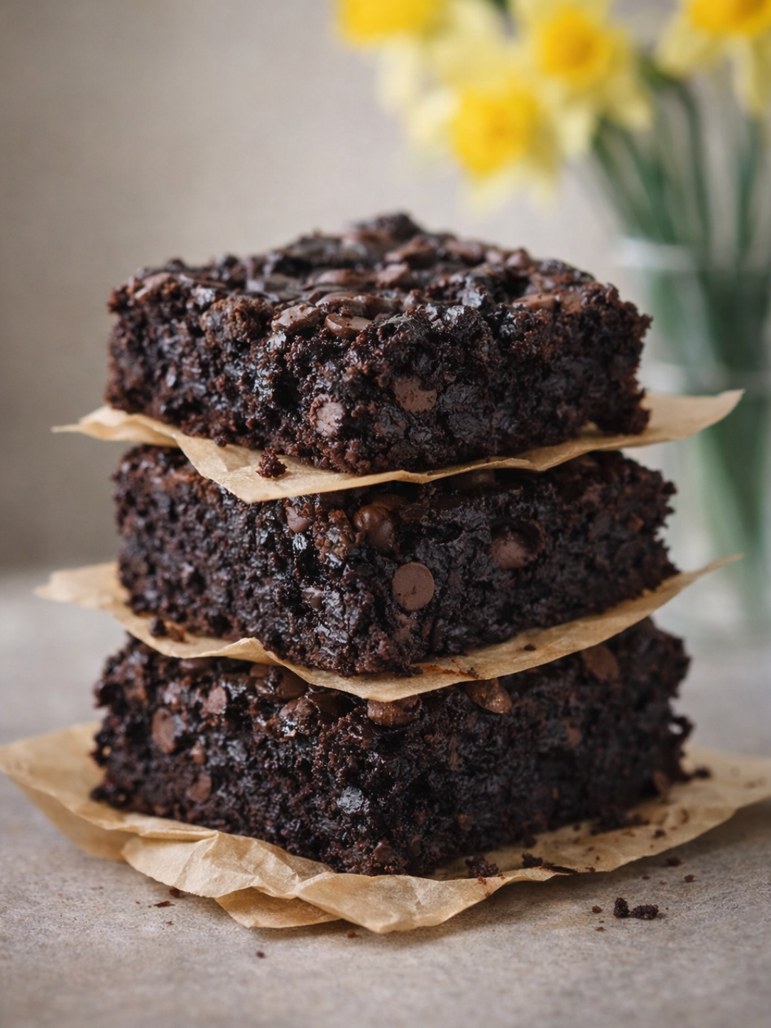 Vegane Fudgy Brownies
