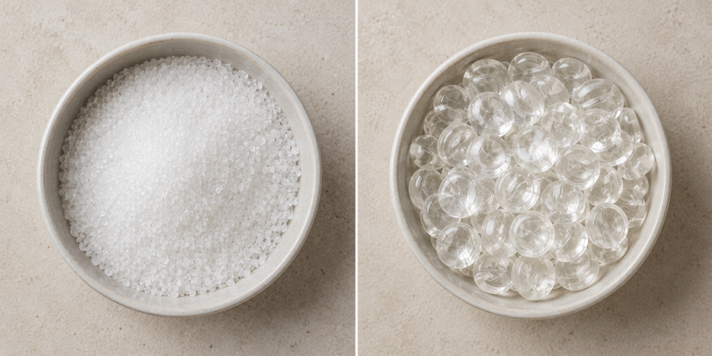 Unterschied: Roh-Isomalt vs. vorgekochtes Isomalt