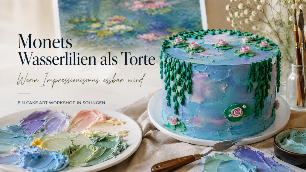 Monets Wasserlilien als Torte – Cake Art Workshop in Solingen