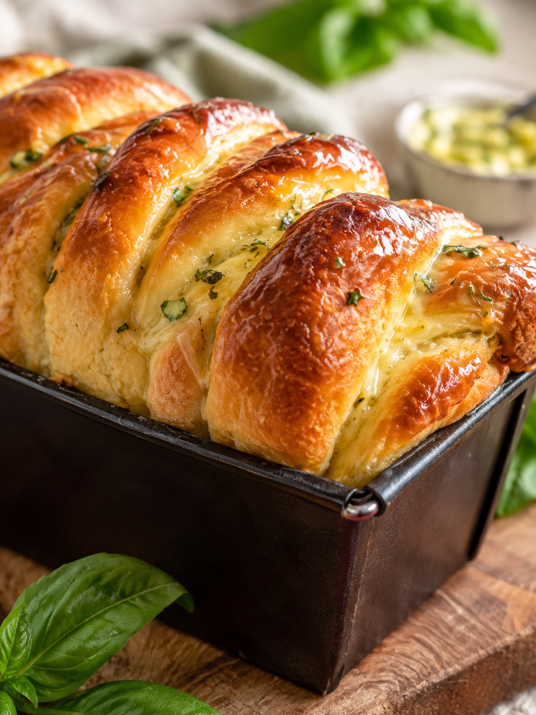 Pull-Apart-Brioche mit Knoblauch