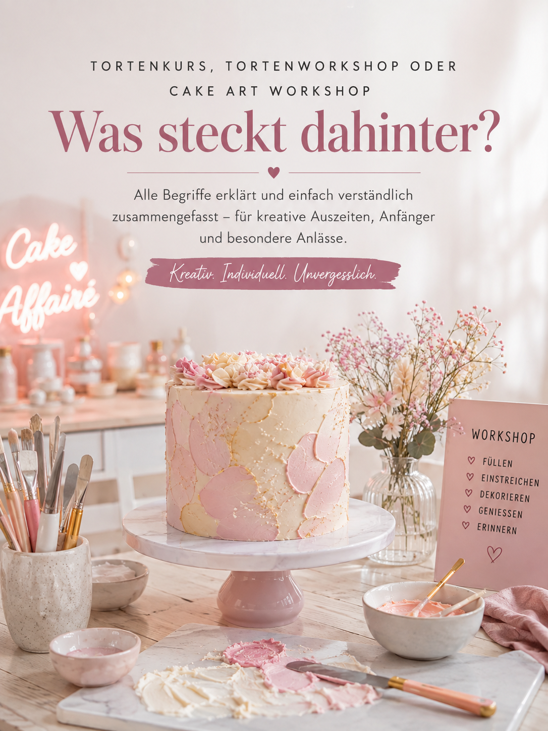 Tortenworkshop bei Cake Affairé in Solingen zwischen Düsseldorf und Köln